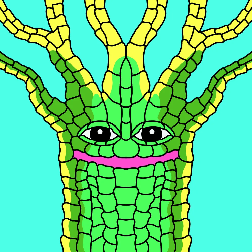 Grow Glower — Hedz No. 010, recovered original artwork by Matt Furie