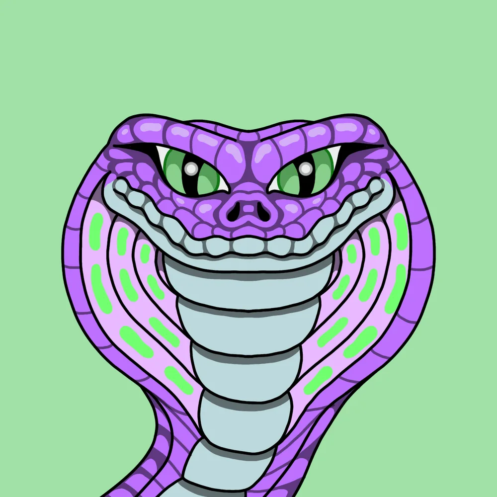 Cobra — Hedz No. 101, recovered original artwork by Matt Furie