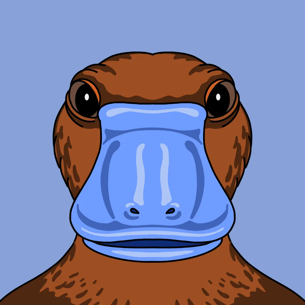 Blue-billed Puss — Hedz No. 107, recovered original artwork by Matt Furie
