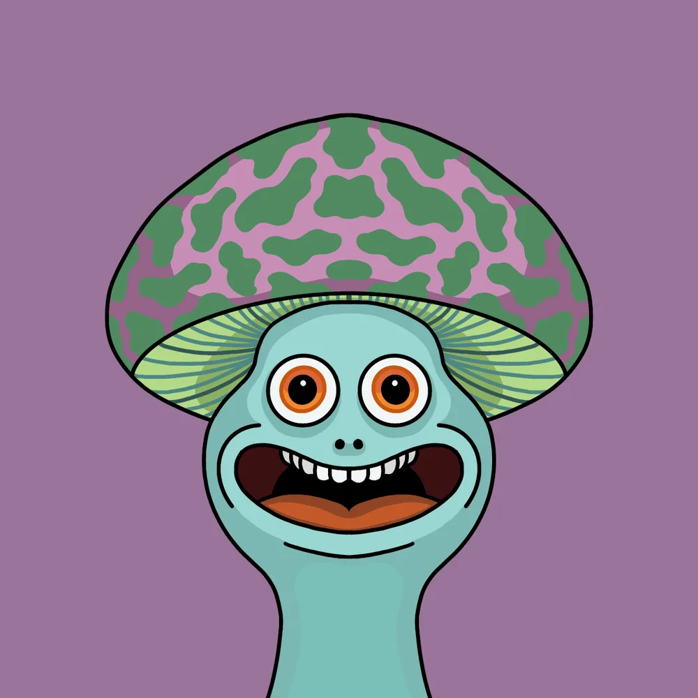Funguy Penishat — Hedz No. 111, recovered original artwork by Matt Furie