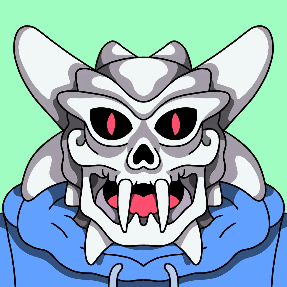 Space-skull Face — Hedz No. 123, recovered original artwork by Matt Furie