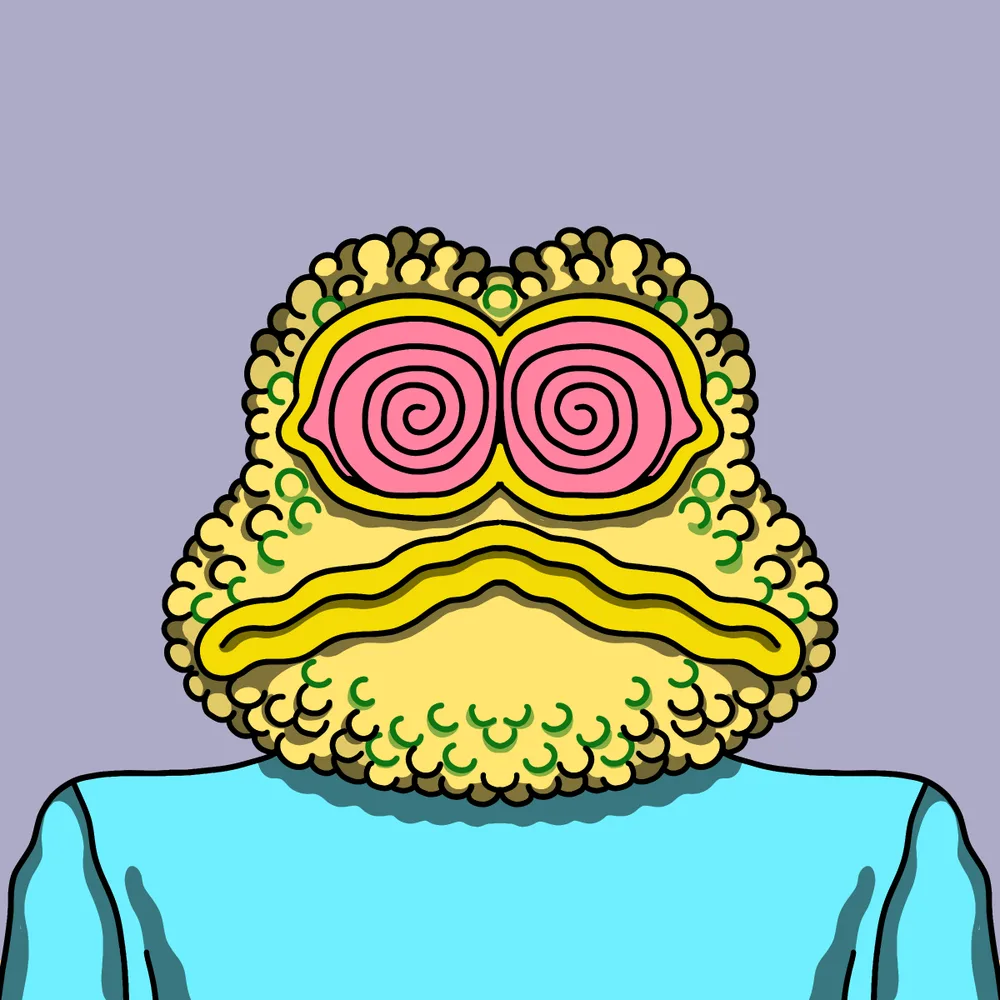 Acid Frog — Hedz No. 125, recovered original artwork by Matt Furie