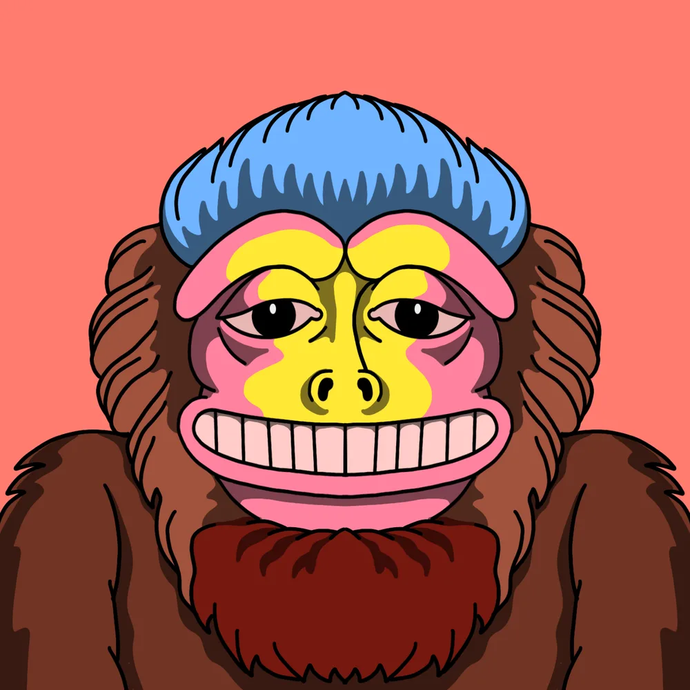 Sneaky Monkey — Hedz No. 131, recovered original artwork by Matt Furie