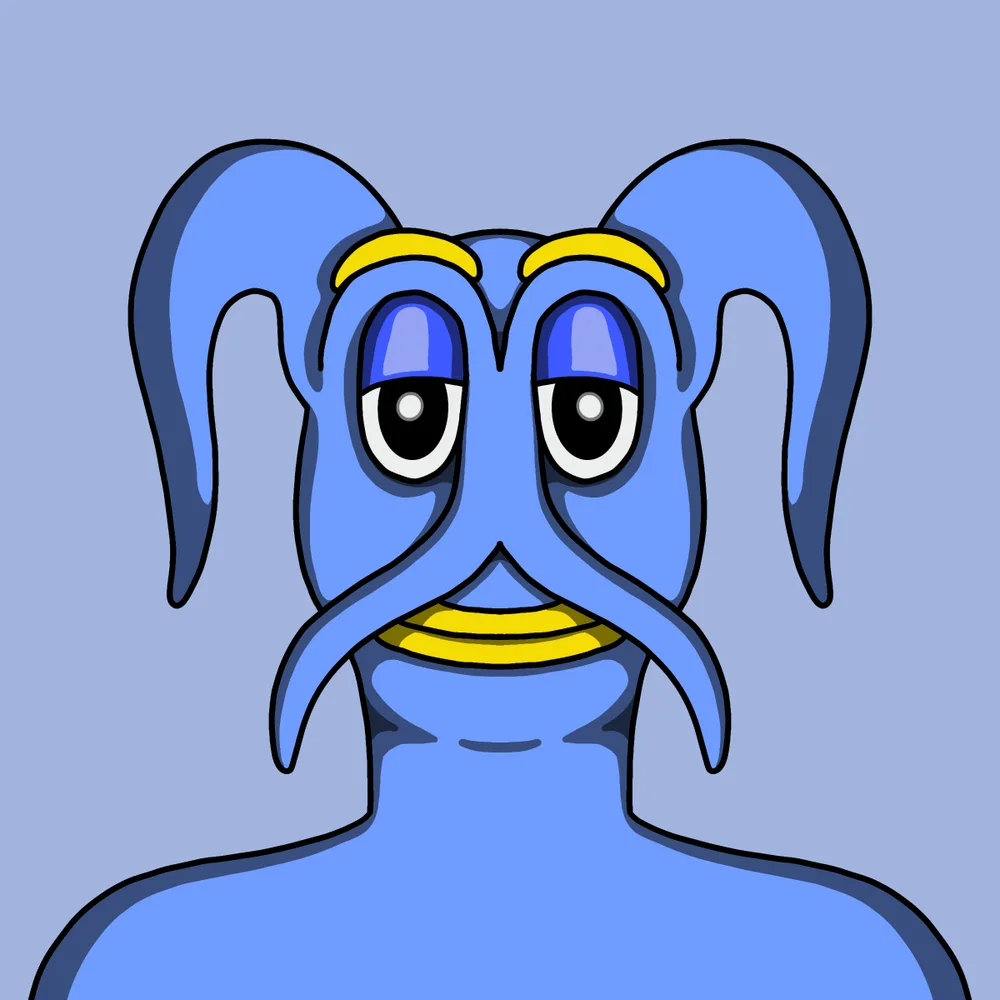 Stache-snoogle — Hedz No. 133, recovered original artwork by Matt Furie