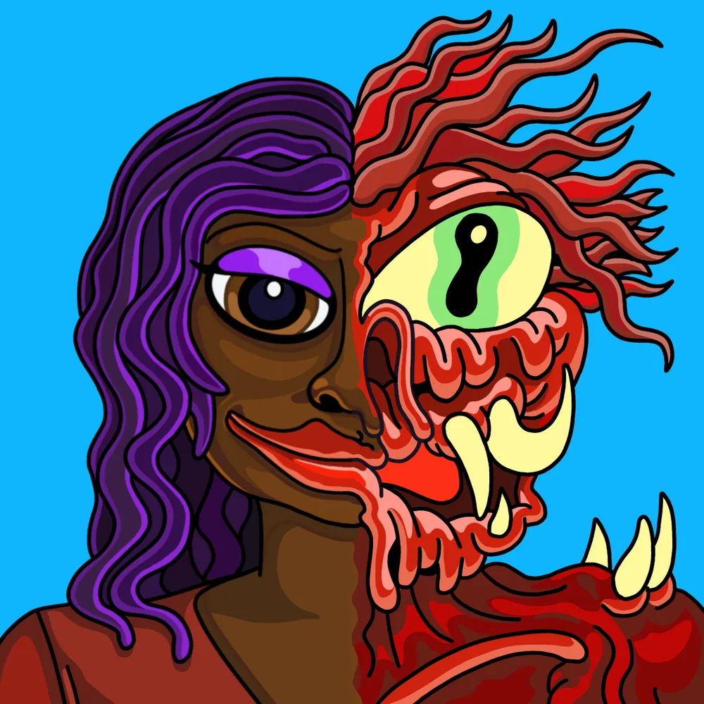 Acid Facewasher — Hedz No. 135, recovered original artwork by Matt Furie