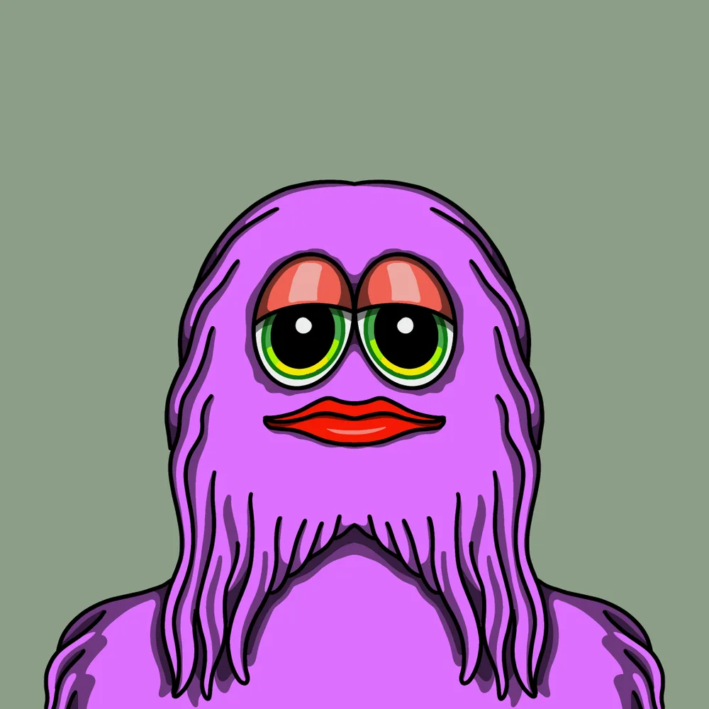 Flurple — Hedz No. 141, recovered original artwork by Matt Furie