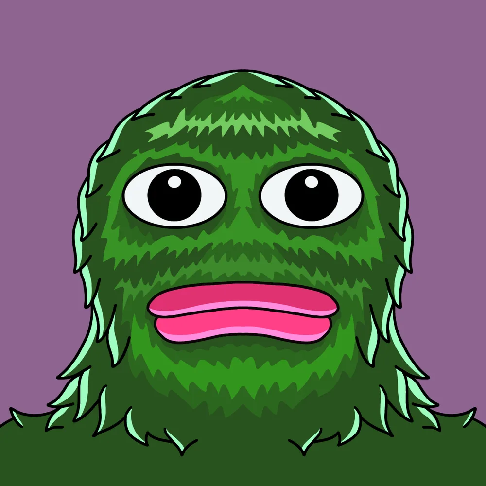 Humble Furry — Hedz No. 143, recovered original artwork by Matt Furie
