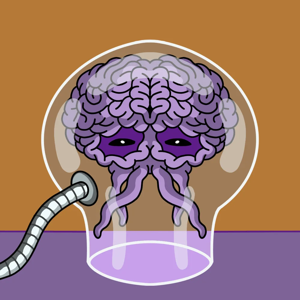 Brain-boy — Hedz No. 149, recovered original artwork by Matt Furie