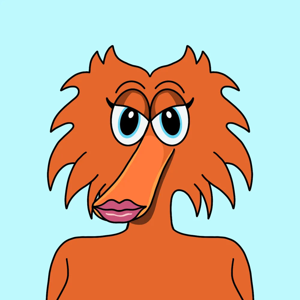 Longlip Maneater — Hedz No. 151, recovered original artwork by Matt Furie