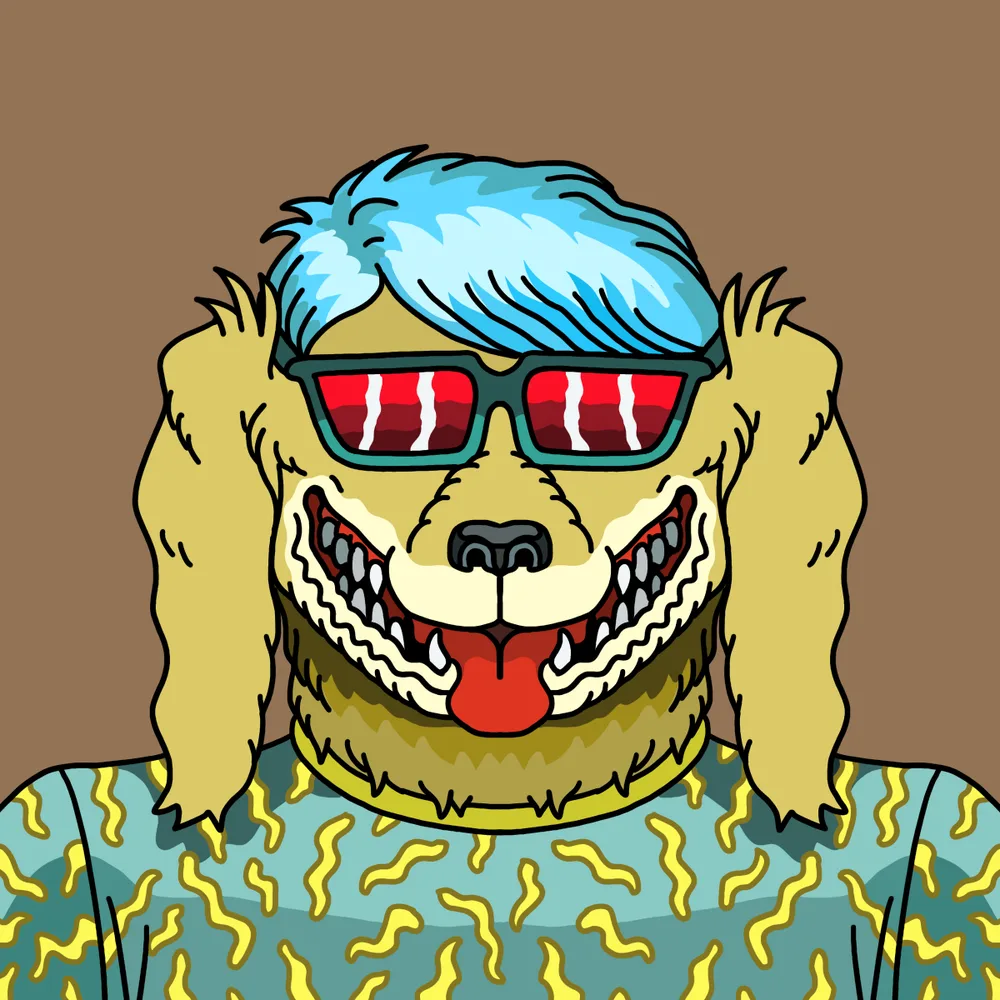 Nu-tongue Dogwhisperer — Hedz No. 156, recovered original artwork by Matt Furie