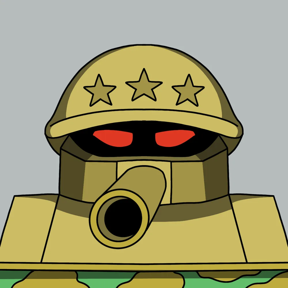 Tank — Hedz No. 166, recovered original artwork by Matt Furie