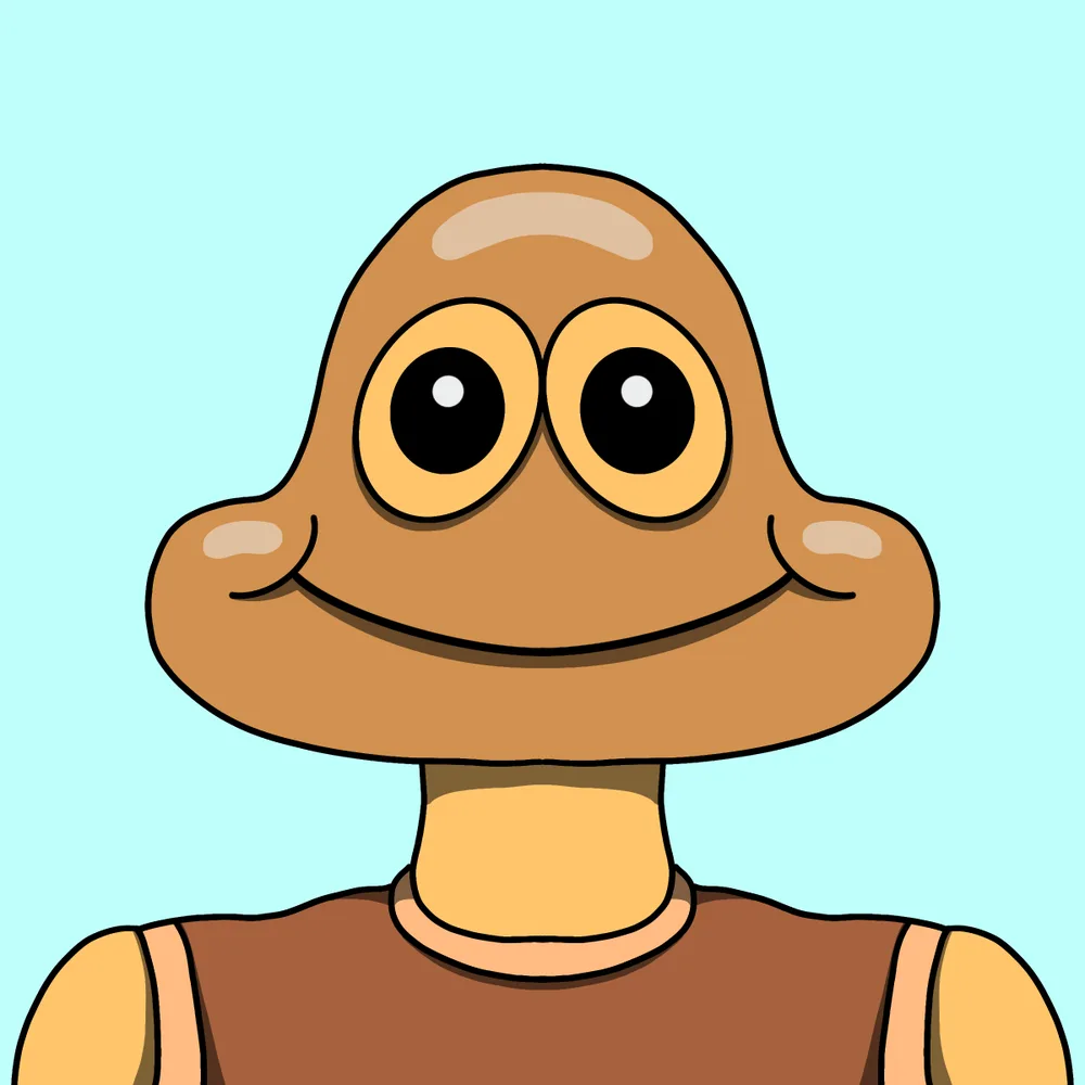 Mushroom Peckerhead — Hedz No. 173, recovered original artwork by Matt Furie