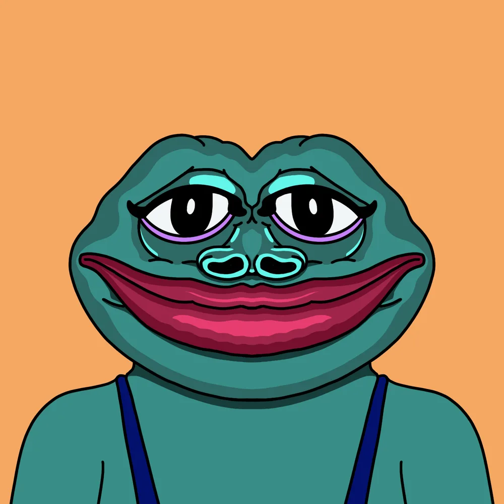 Hotlips Froglady — Hedz No. 174, recovered original artwork by Matt Furie