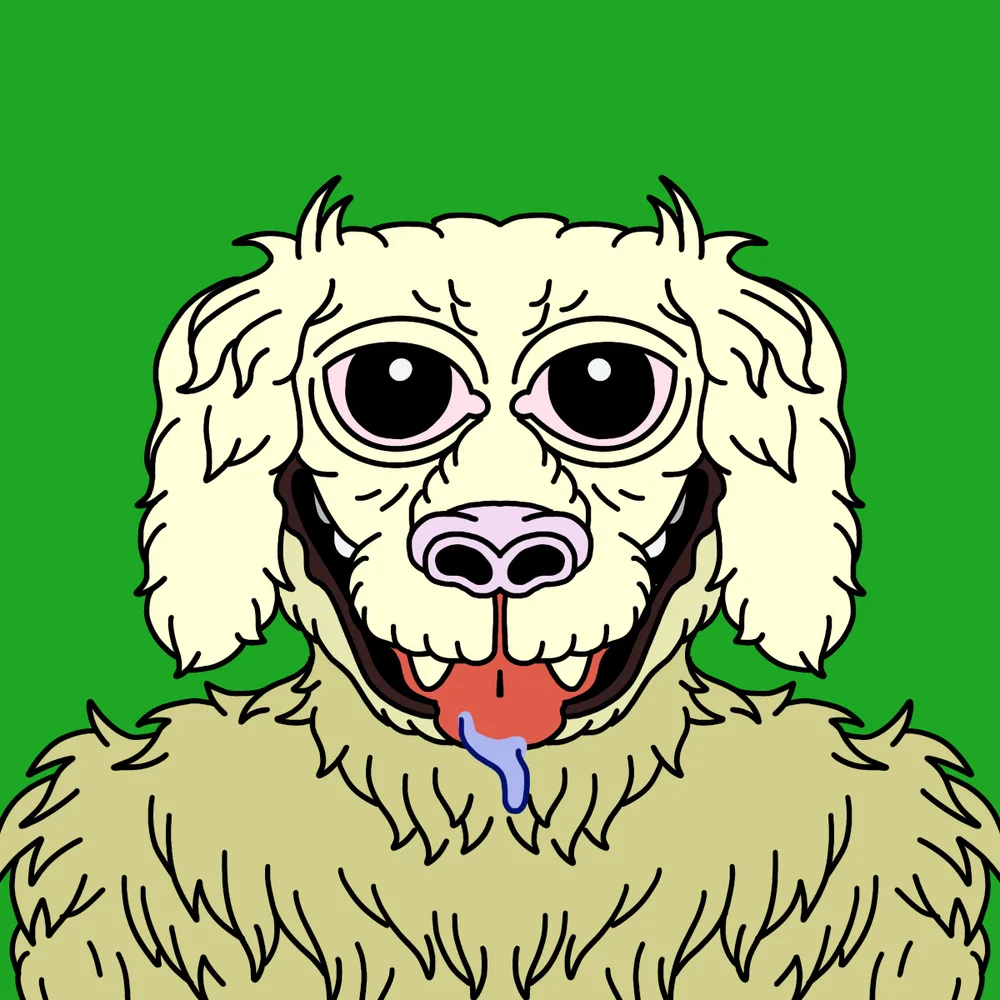 Creamdog — Hedz No. 186, recovered original artwork by Matt Furie