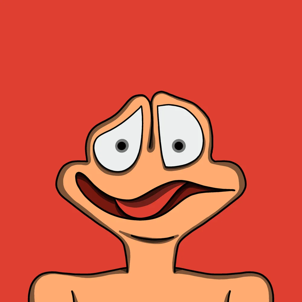 Shitfrog — Hedz No. 190, recovered original artwork by Matt Furie