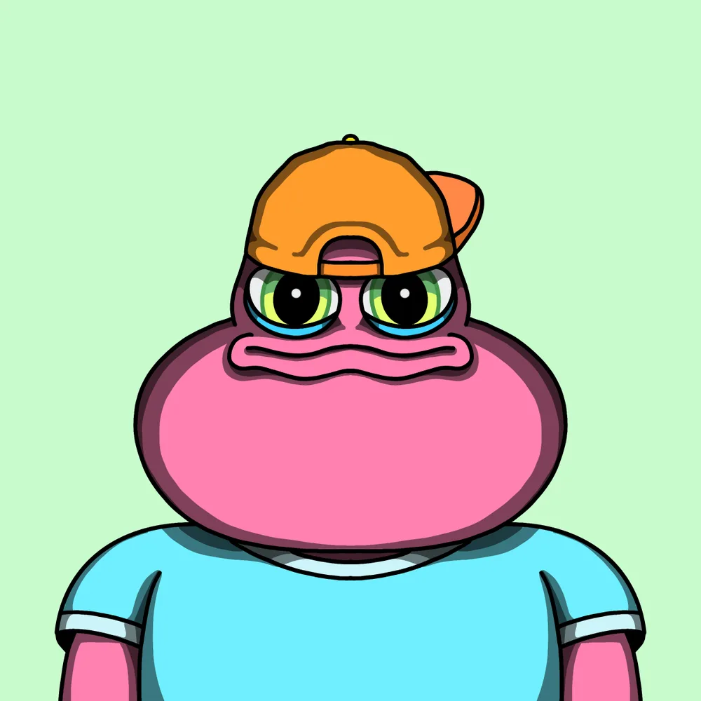 Bubblethroat Froggo — Hedz No. 193, recovered original artwork by Matt Furie