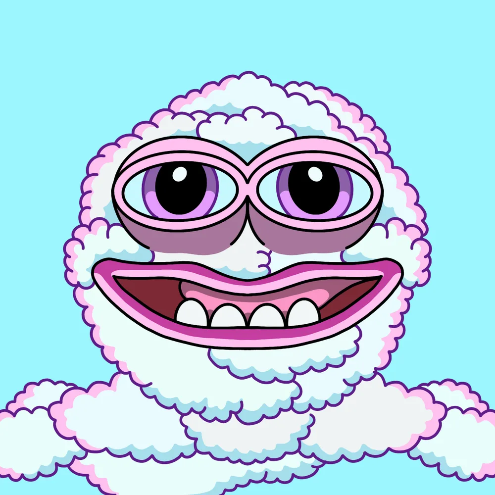 Cloud Chuckler — Hedz No. 002, recovered original artwork by Matt Furie