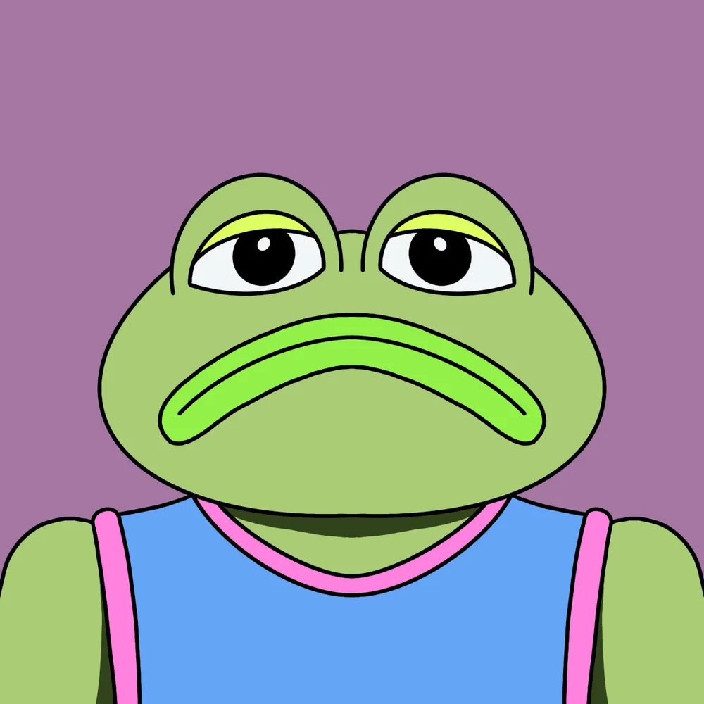 Sadfroggo Baller — Hedz No. 200, recovered original artwork by Matt Furie