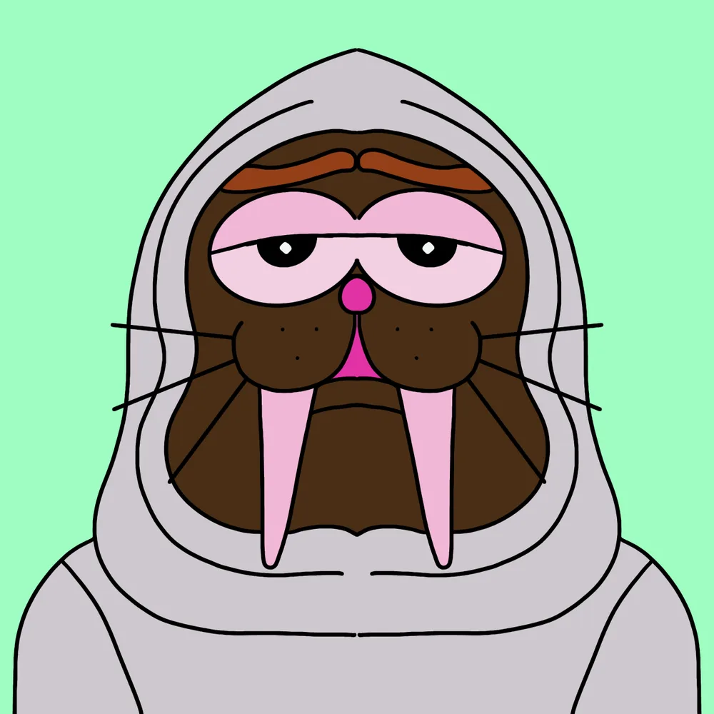 Wlarus Hoodie — Hedz No. 202, recovered original artwork by Matt Furie