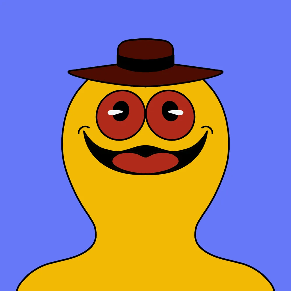 Pac-hat — Hedz No. 206, recovered original artwork by Matt Furie