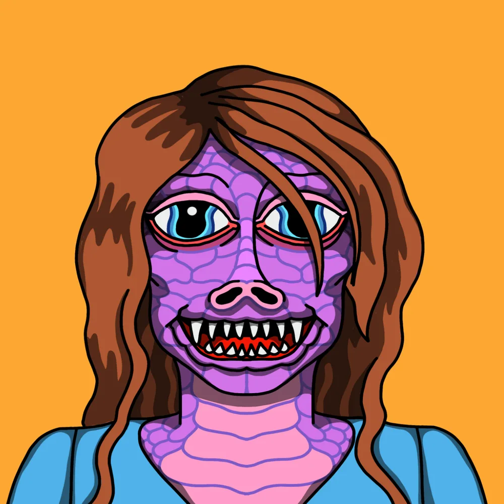 Zurple — Hedz No. 227, recovered original artwork by Matt Furie