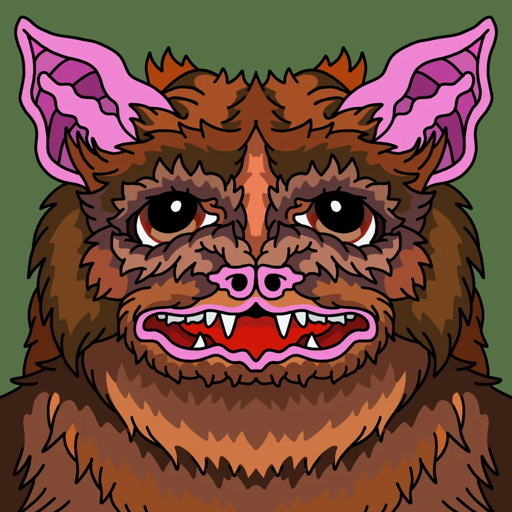 Batfaced Flyboy — Hedz No. 229, recovered original artwork by Matt Furie