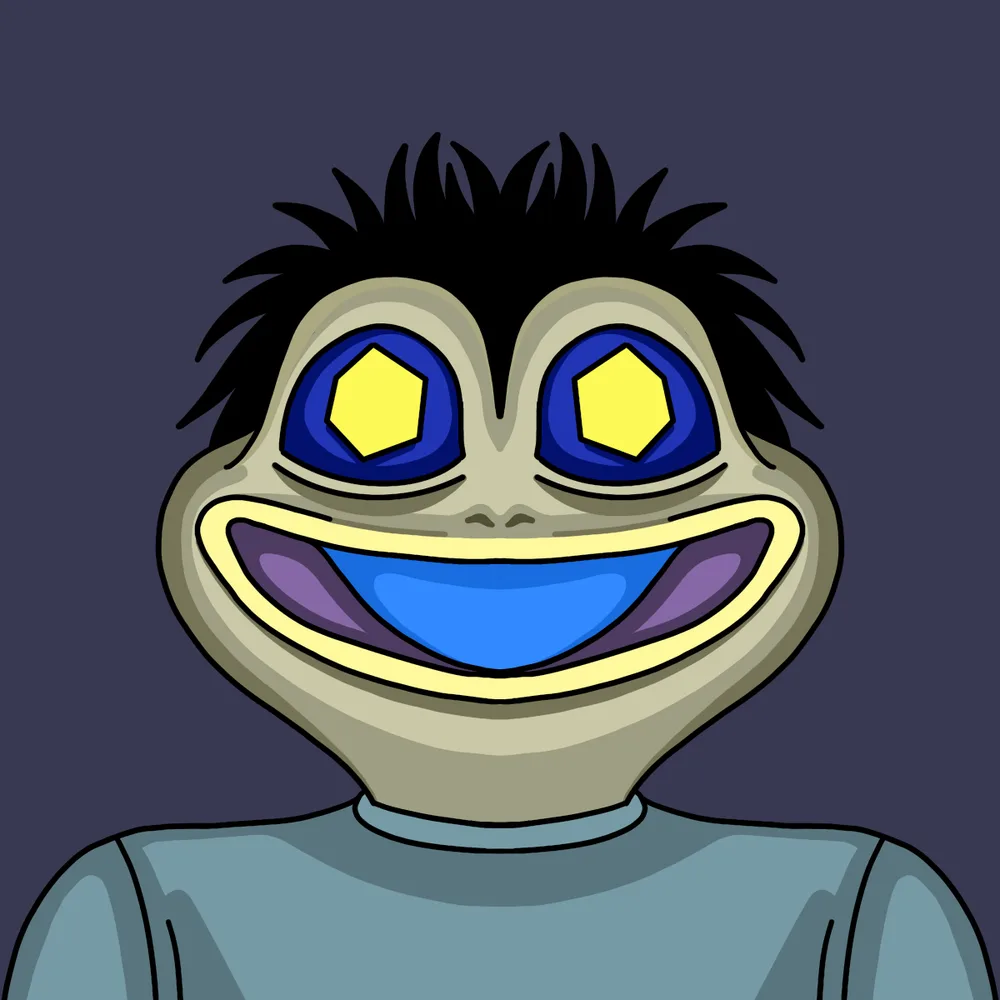 Haircut Froggo — Hedz No. 234, recovered original artwork by Matt Furie