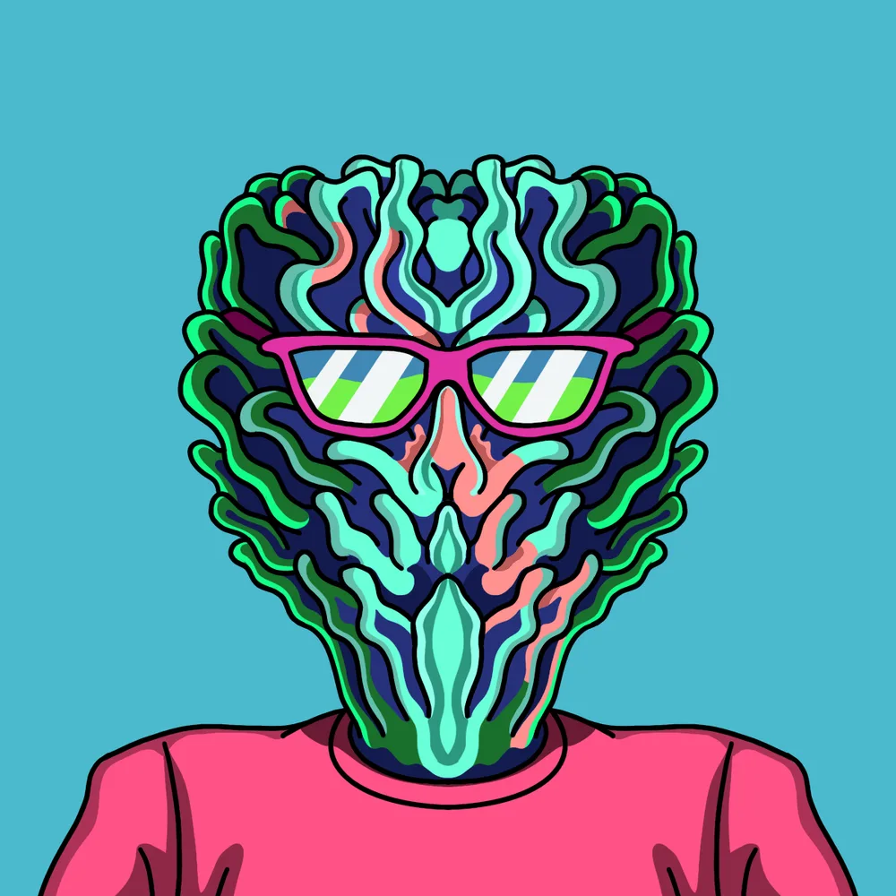 Shady Seagreen — Hedz No. 235, recovered original artwork by Matt Furie