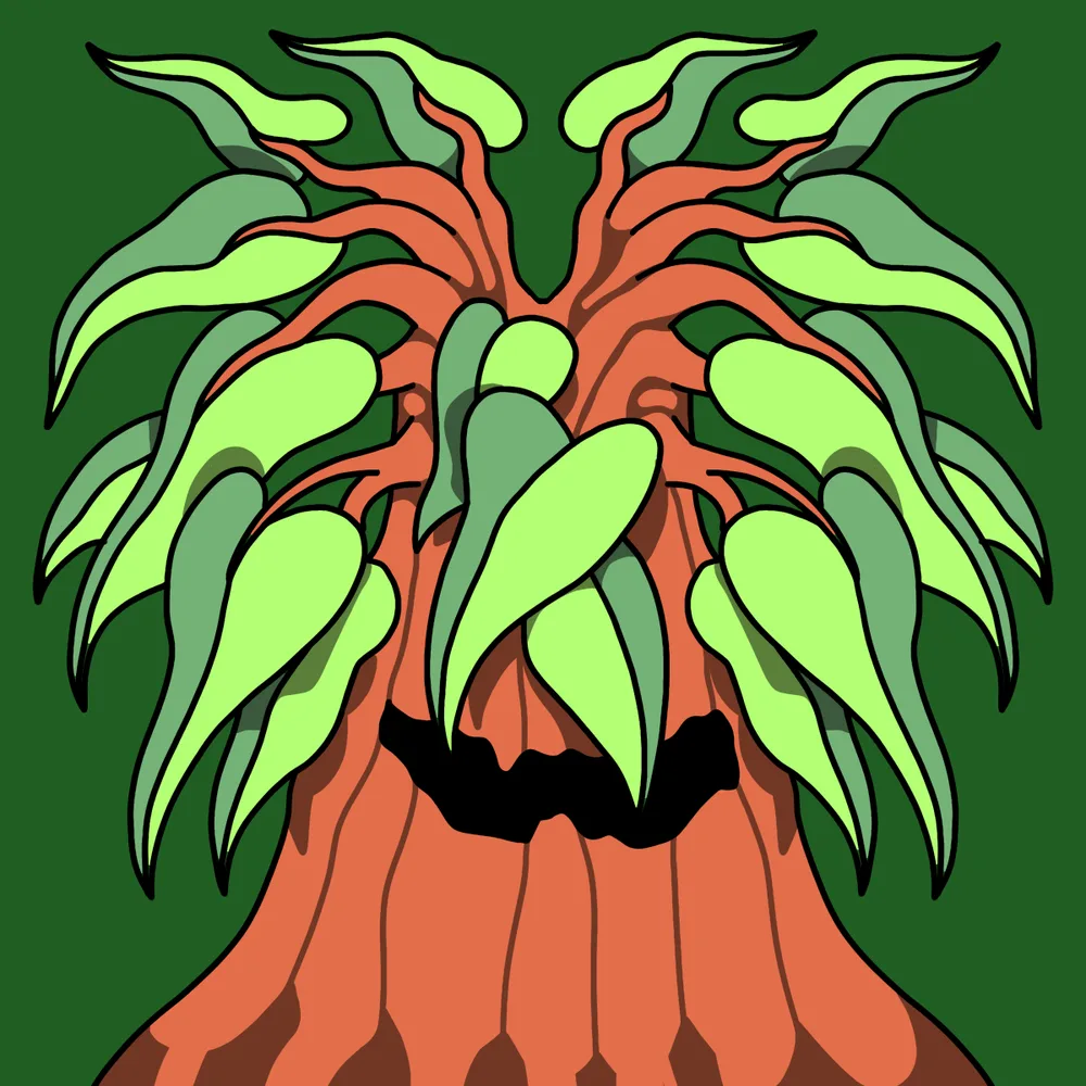 Treeman — Hedz No. 239, recovered original artwork by Matt Furie