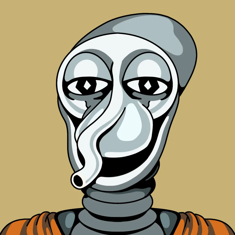 Noodlenose Whitey — Hedz No. 241, recovered original artwork by Matt Furie