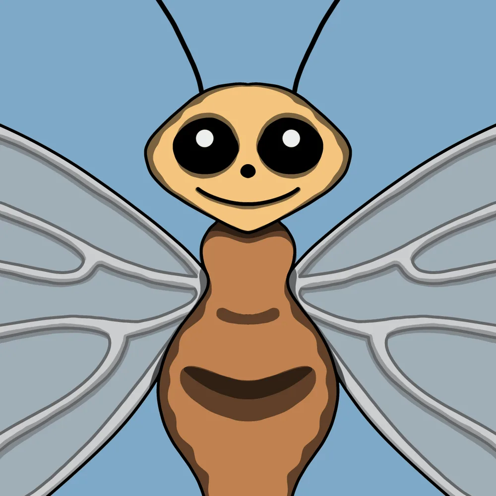 Bug — Hedz No. 245, recovered original artwork by Matt Furie