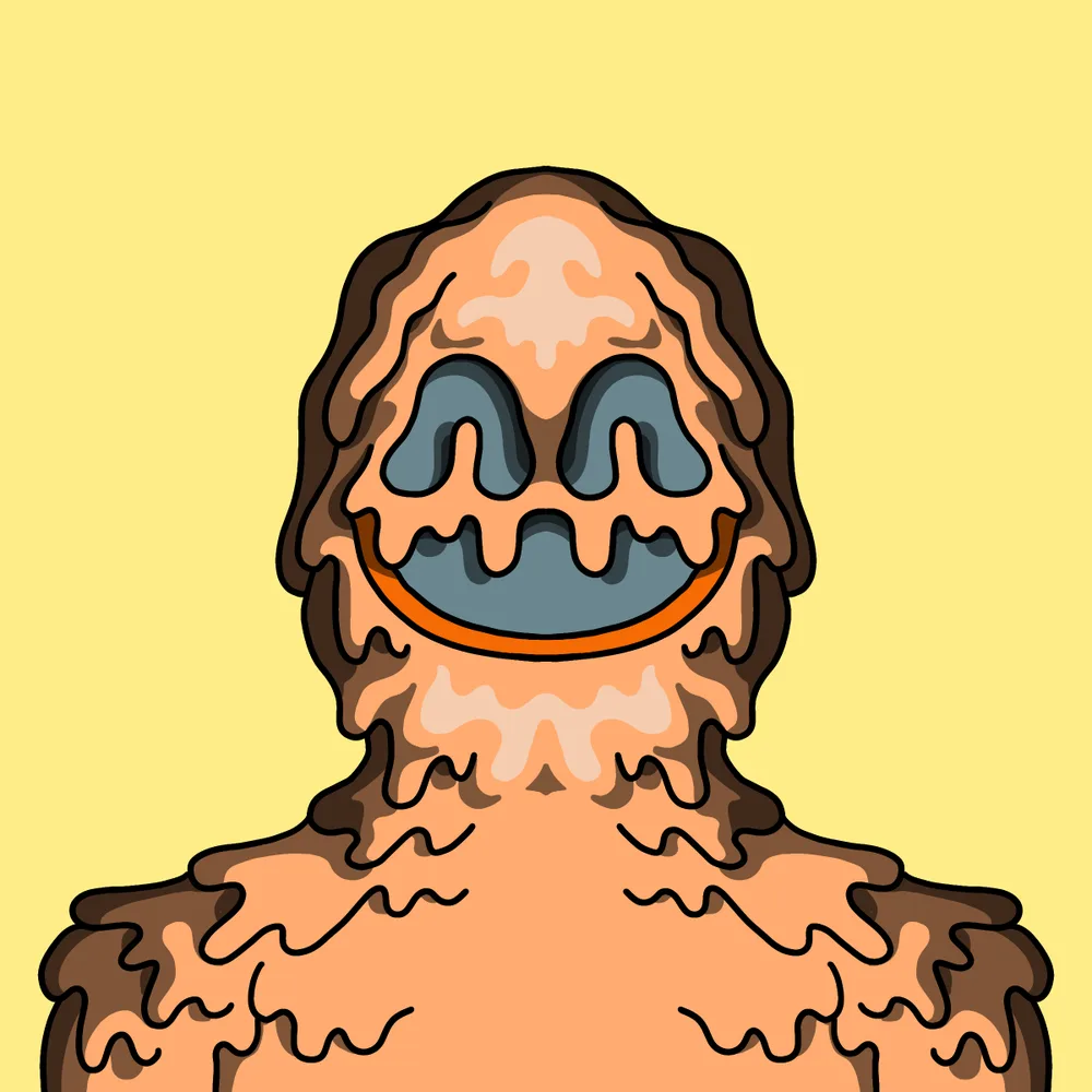 Drippy Ghost — Hedz No. 248, recovered original artwork by Matt Furie
