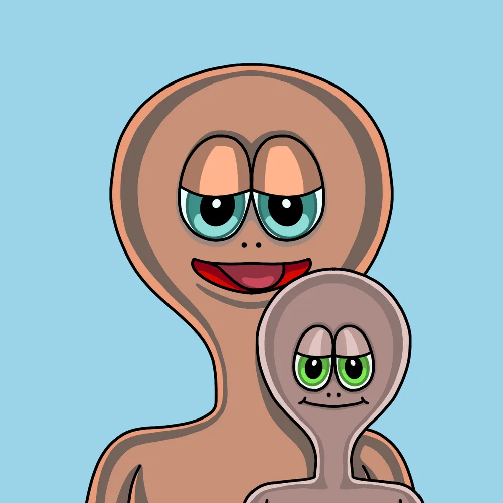 Daddy Daughter Greys — Hedz No. 251, recovered original artwork by Matt Furie