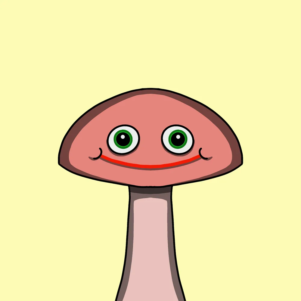 Shroom Cutie — Hedz No. 254, recovered original artwork by Matt Furie