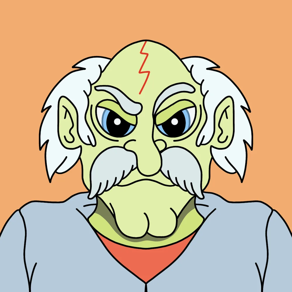 Dr Crackhead — Hedz No. 257, recovered original artwork by Matt Furie