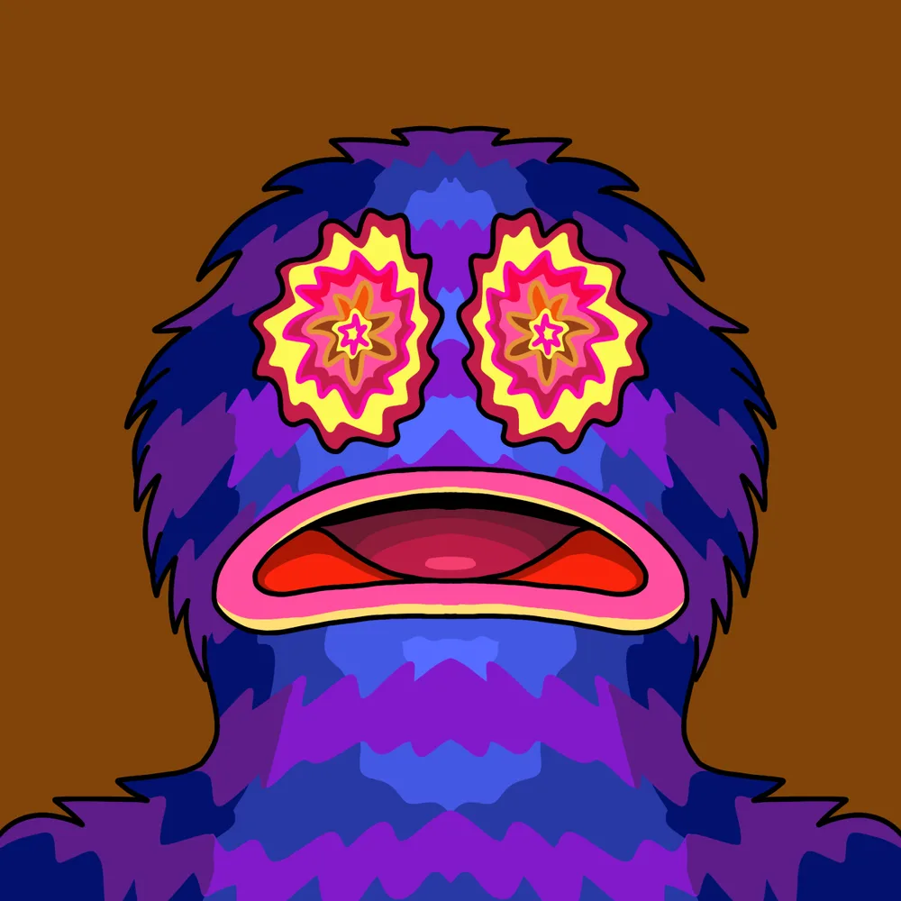 Starry Eyed Furfucker — Hedz No. 263, recovered original artwork by Matt Furie