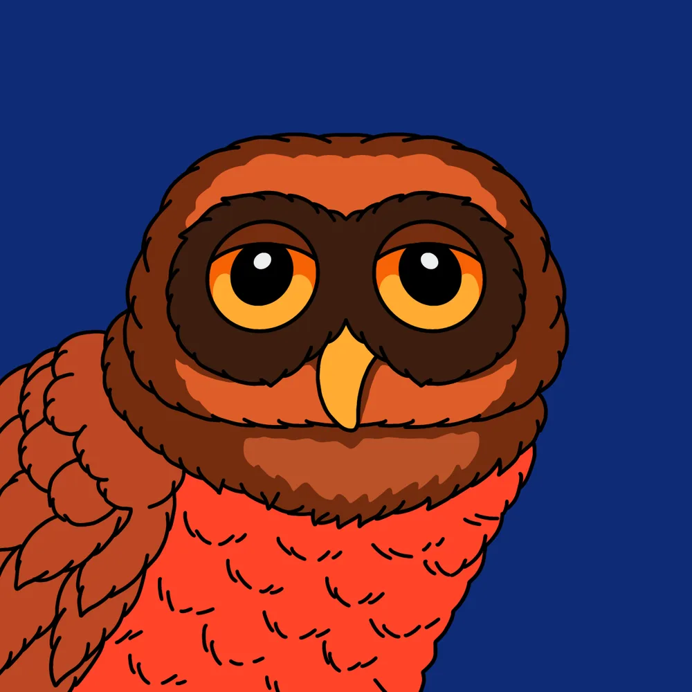 Owly — Hedz No. 265, recovered original artwork by Matt Furie
