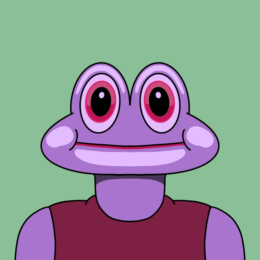 Bubblefrog Nerd — Hedz No. 266, recovered original artwork by Matt Furie