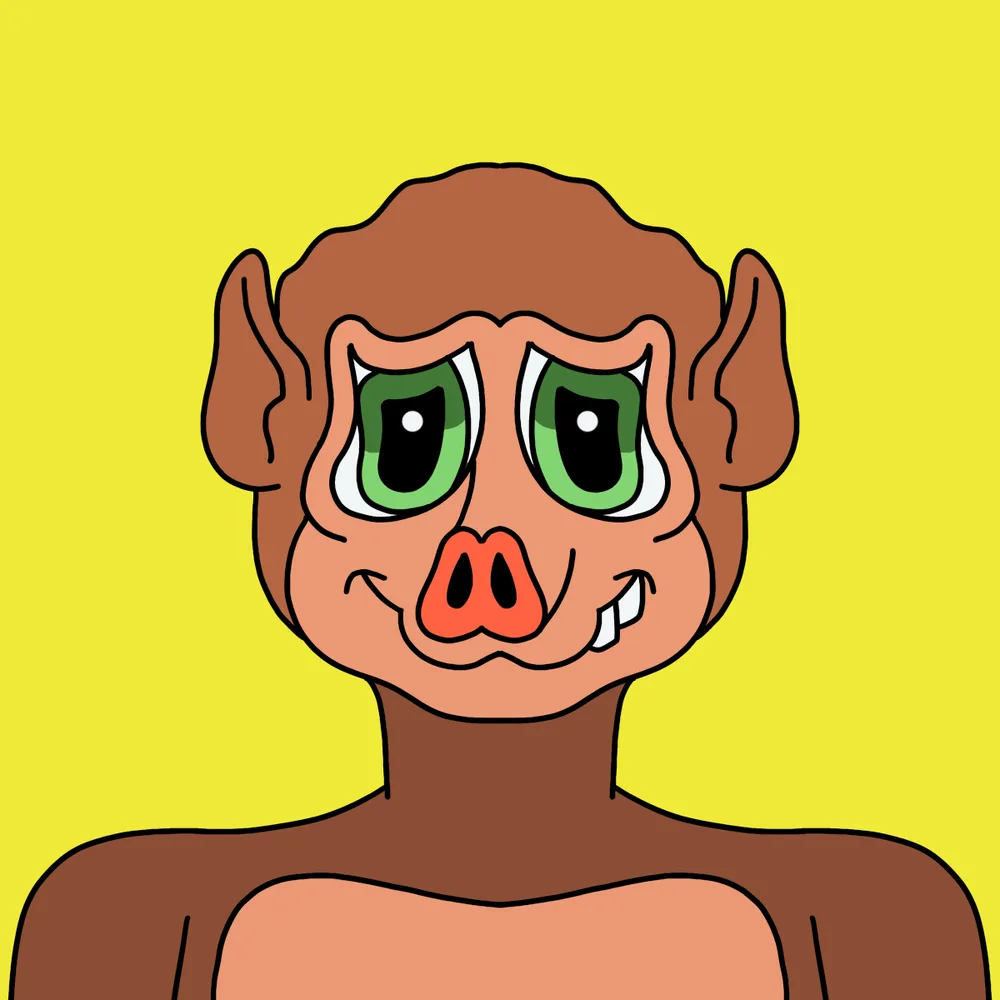 Pignose Yummy Dummy — Hedz No. 274, recovered original artwork by Matt Furie