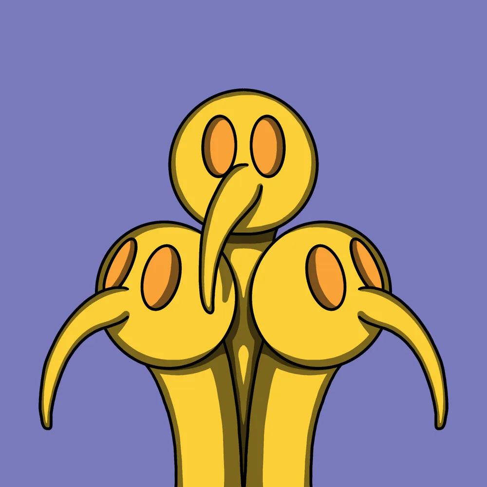 Tri-peckers — Hedz No. 279, recovered original artwork by Matt Furie