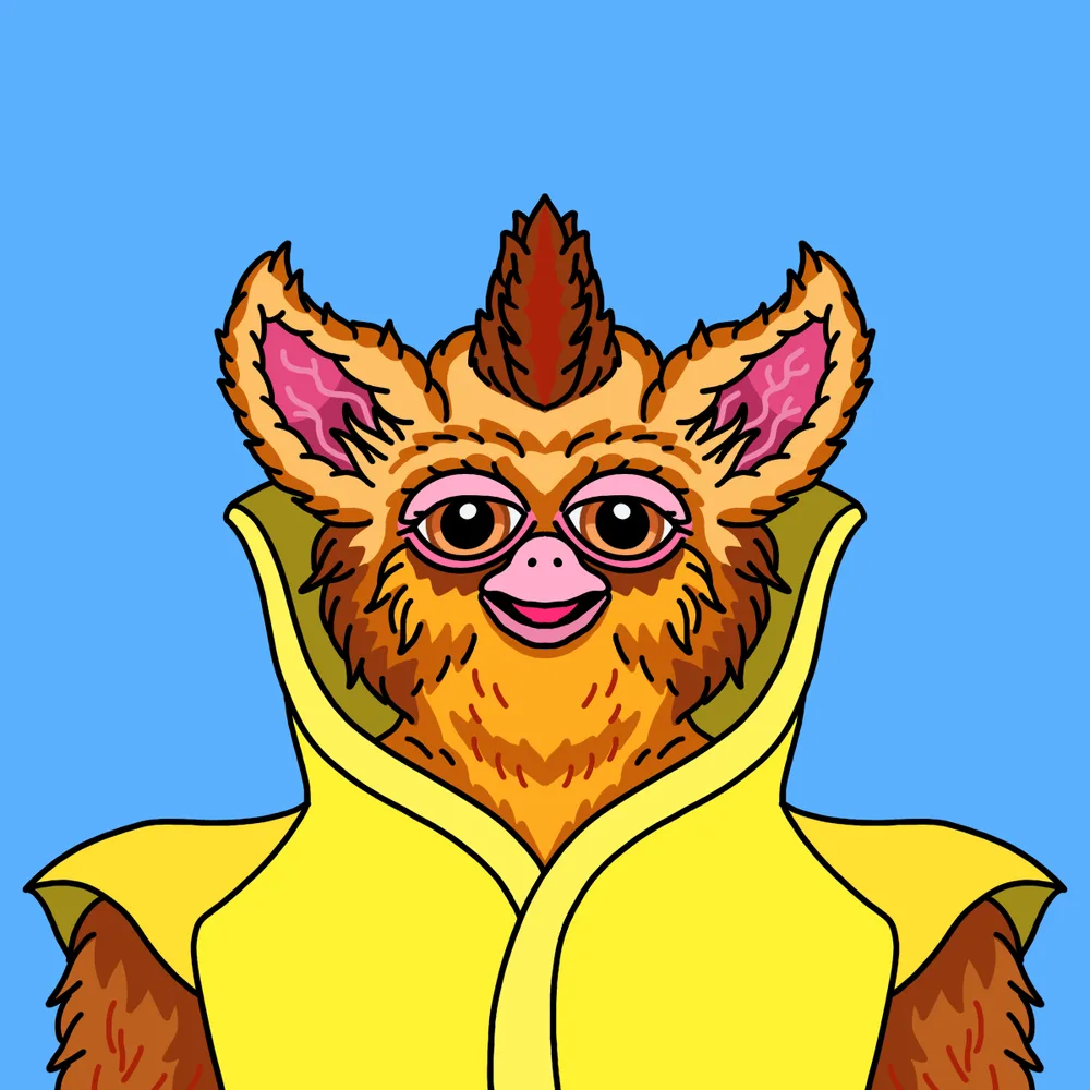 Mogwai Furbo — Hedz No. 280, recovered original artwork by Matt Furie