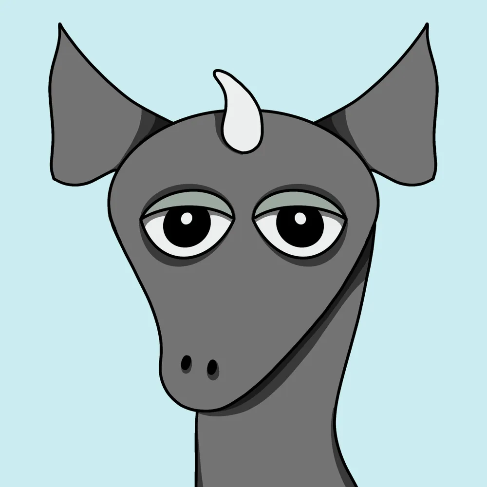 Unihorn — Hedz No. 286, recovered original artwork by Matt Furie