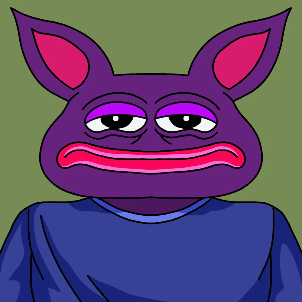 Big-ear Frogger — Hedz No. 290, recovered original artwork by Matt Furie