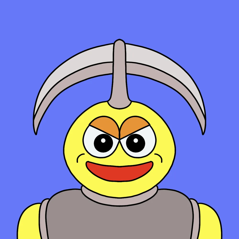 Sickle-hedman — Hedz No. 291, recovered original artwork by Matt Furie