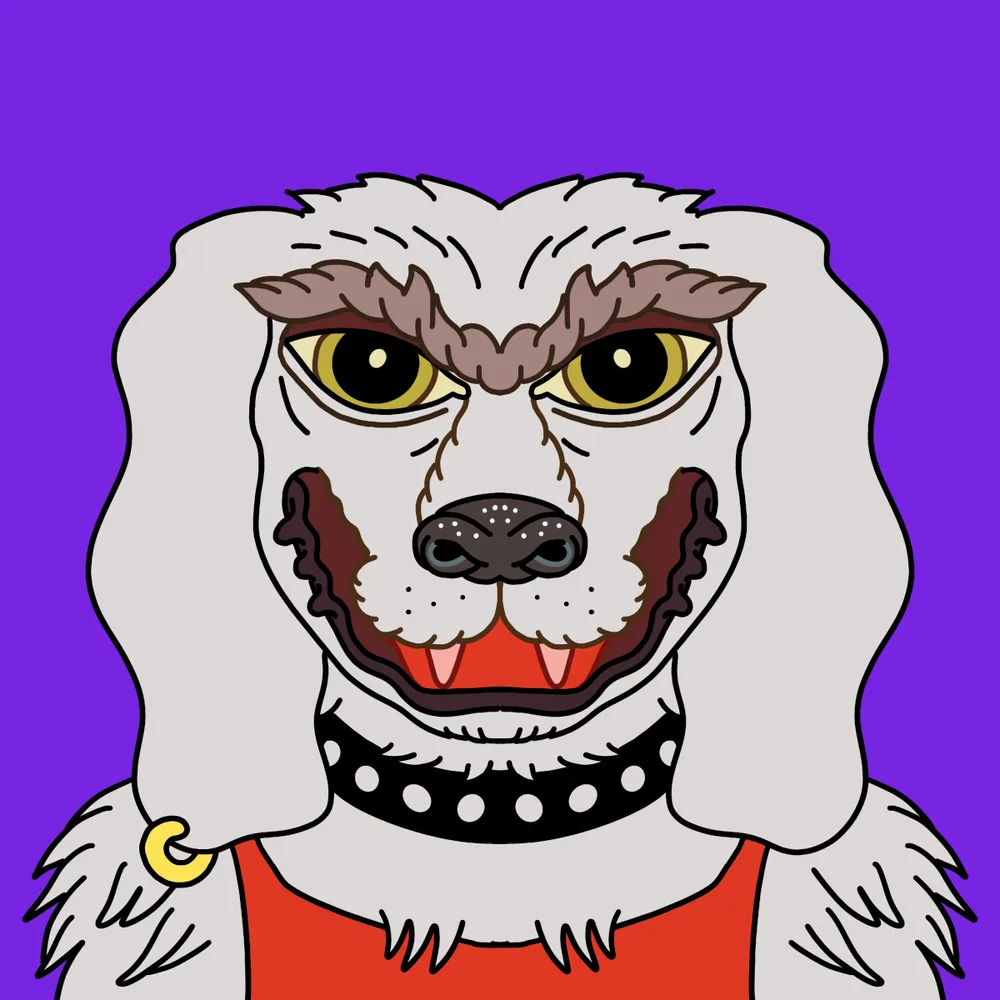Punk Dog Fuck — Hedz No. 295, recovered original artwork by Matt Furie