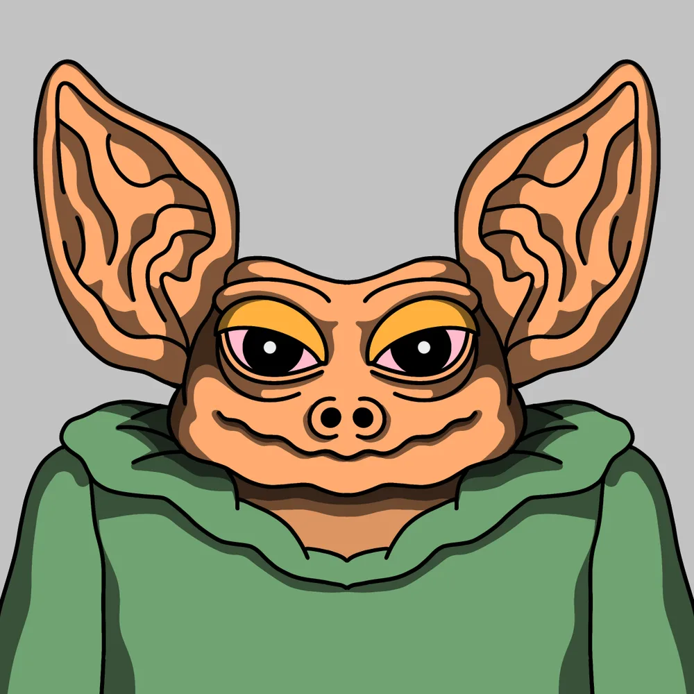 Batoga Greenhood — Hedz No. 296, recovered original artwork by Matt Furie
