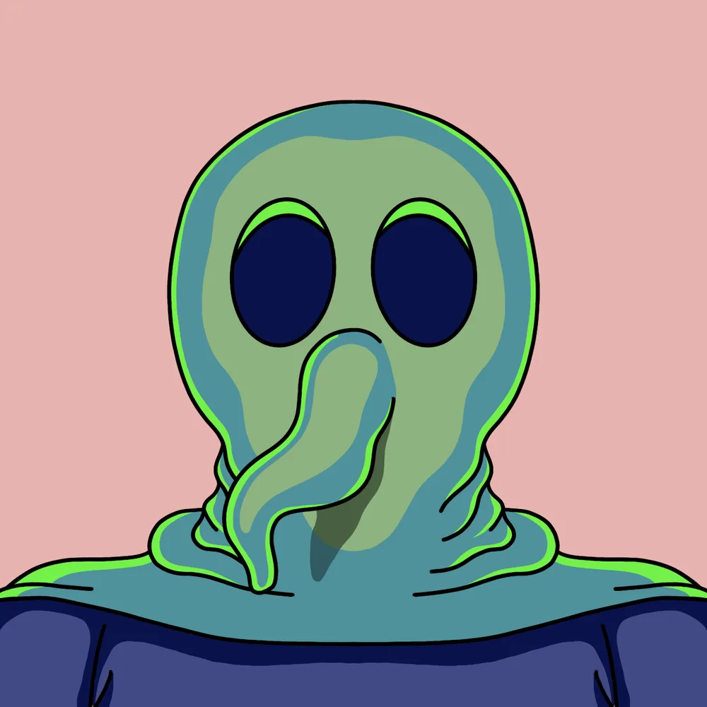 Tubenose Holecutter — Hedz No. 303, recovered original artwork by Matt Furie