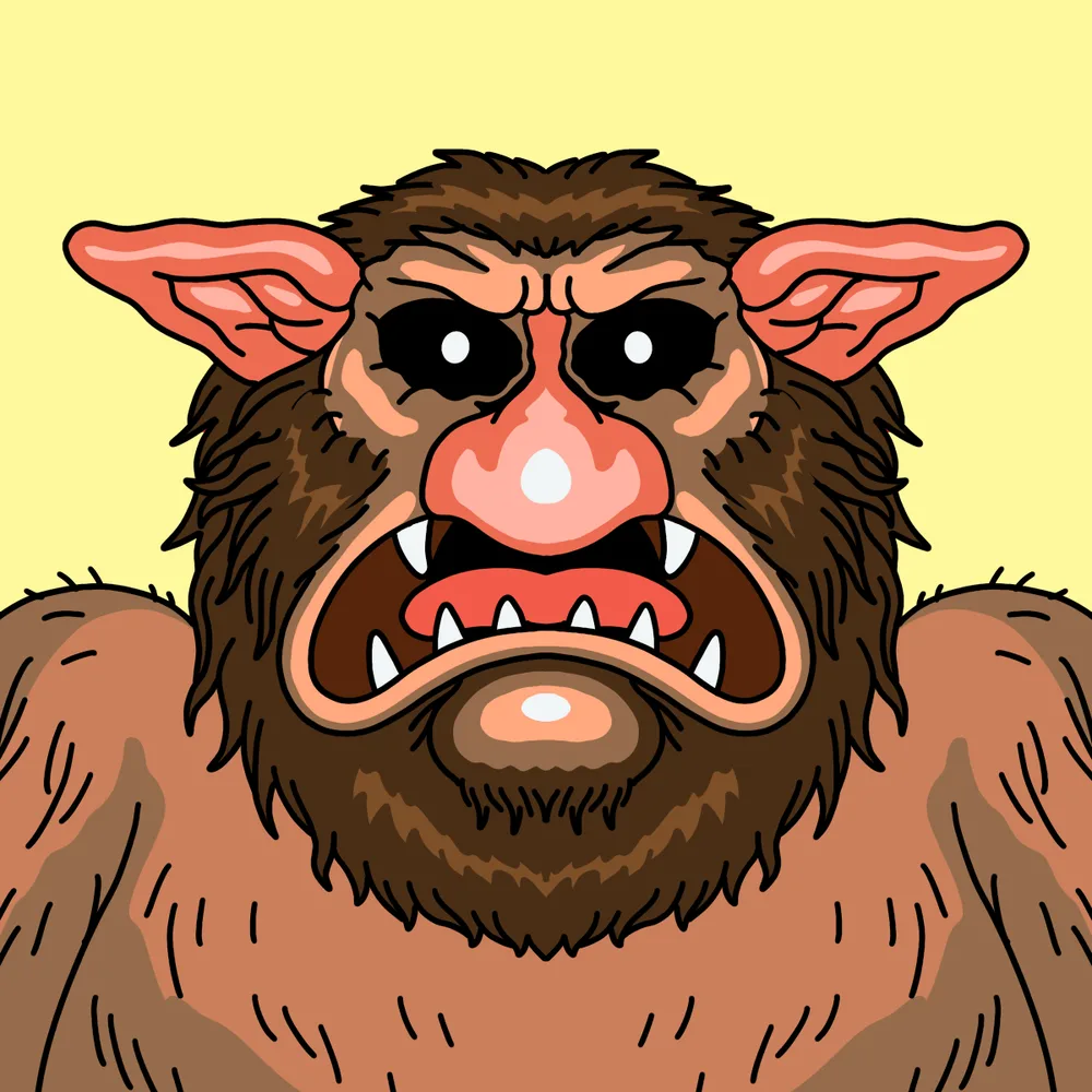 Ogre — Hedz No. 304, recovered original artwork by Matt Furie