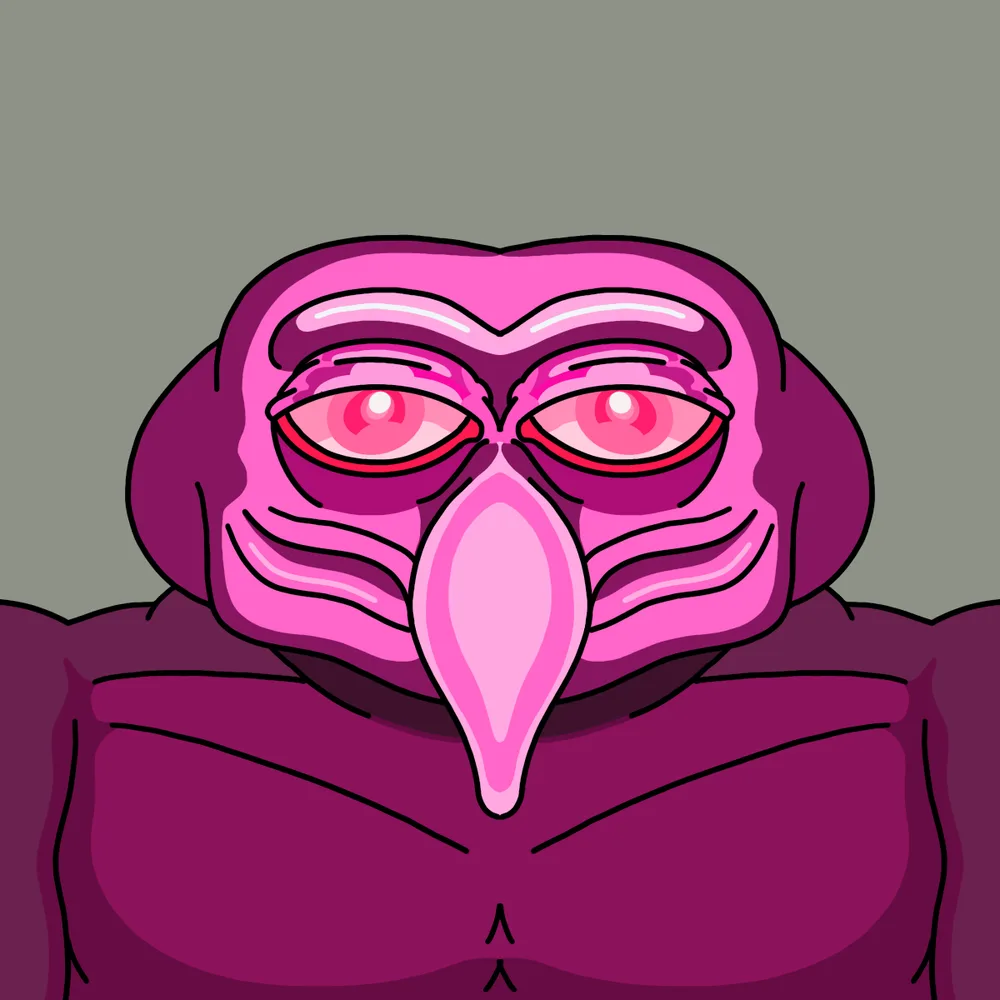 Noser Pinky — Hedz No. 307, recovered original artwork by Matt Furie