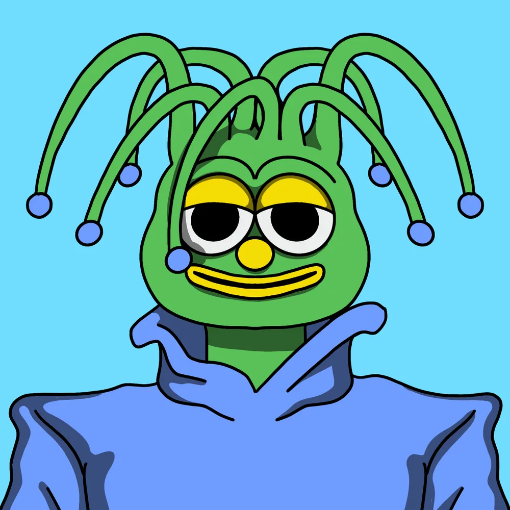 Sprangy Danglebrother — Hedz No. 031, recovered original artwork by Matt Furie